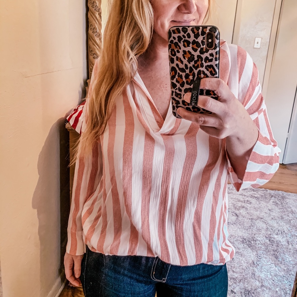 Striped, flowy top.